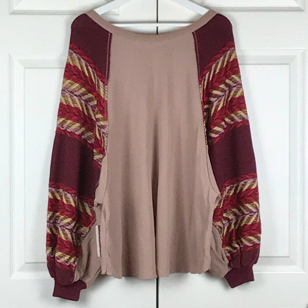 Free People Rainbow Dreams Pullover Waffle Knit - Picture 4 of 8